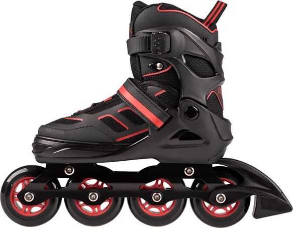 Riedučiai Nils Extreme NA14174 juodi-raudoni - PU70 mm/82A (S 31-34)
