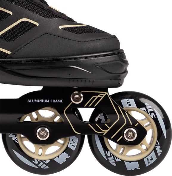 Riedučiai Nils Extreme NA14174 juodi-smėlio sp. - PU80 mm/82A (L 39-42)