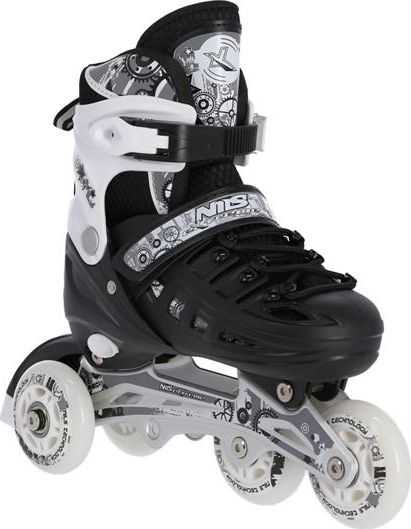 Riedučiai/pačiūžos Nils Extreme NH10905 juodi - PU80 mm/82A (L 39-42)