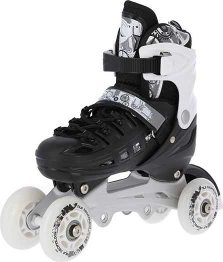 Riedučiai/pačiūžos Nils Extreme NH10905 juodi - PU80 mm/82A (L 39-42)