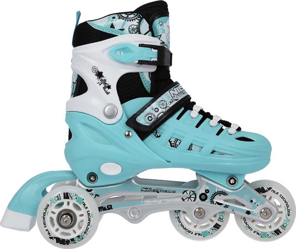 Riedučiai/pačiūžos Nils Extreme NH10905 mėtų sp. - PU80 mm/82A (L 39-42)