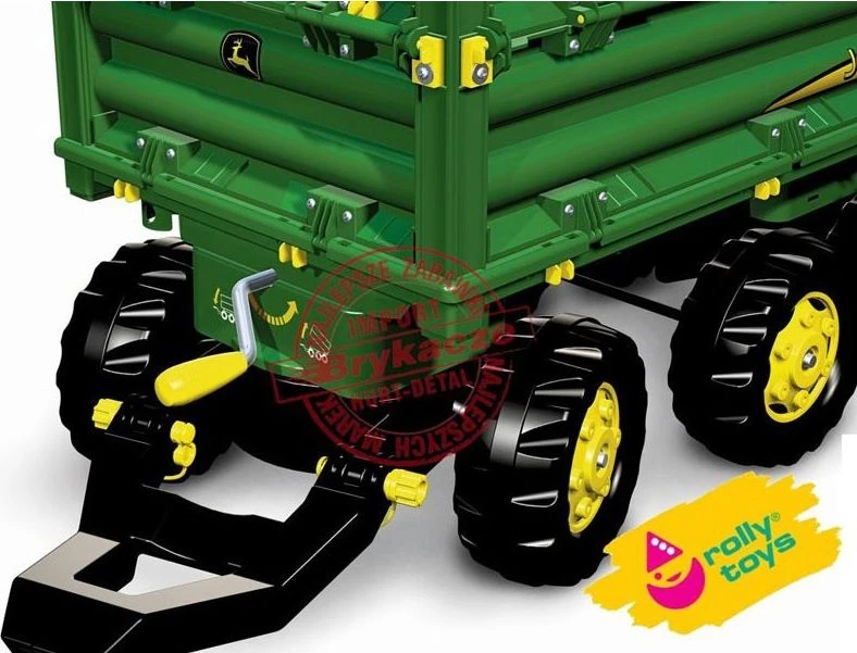 Rolly Toys rollyMulti Trailer „John Deere“ trijų ašių priekaba savivartė