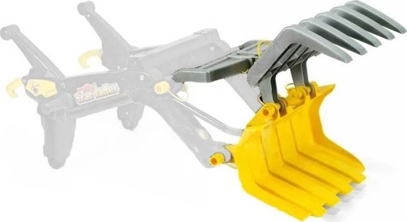 Rolly Toys Rodykite žaislų šaukštą traktoriaus griebtuvui, skirtam krauti medieną