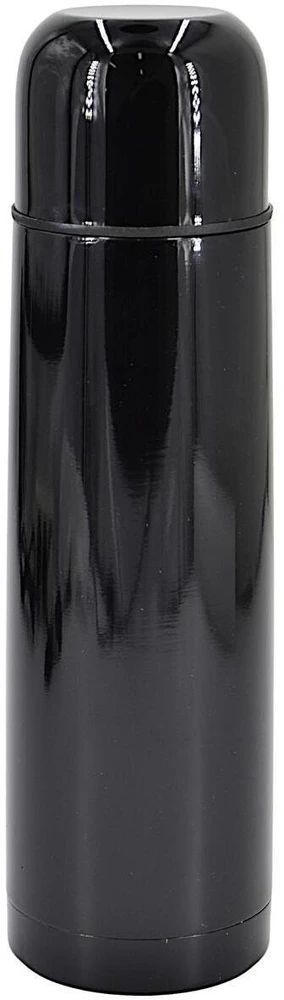 Roly TURISTINIS TERMOSAS, NERŪDIJANTIS PLIENAS, DVIGUBOMIS SIENELĖMIS, 500 ML, Juodas, STAMINA