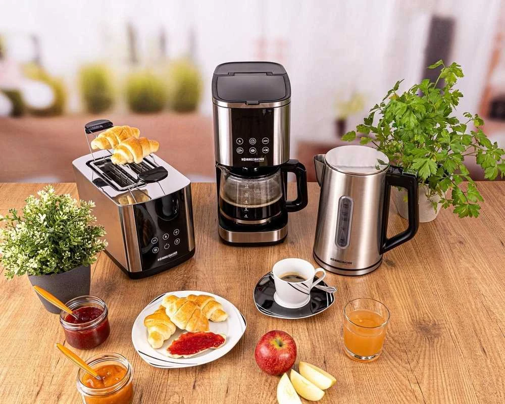 Skrudintuvas Rommelsbacher Rommelsbacher Toaster Sunny TO 850 (nerūdijantis plienas/juodas, 800 vatų, 2 skrebučio riekelėms)