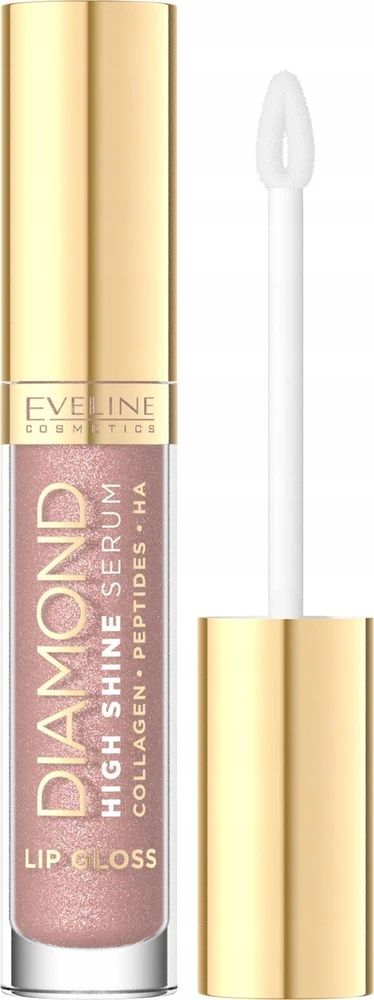 Romnd „Eveline Cosmetics Diamond High Shine Serum“ lūpų blizgis-serumas, 22 šampano spalvos, 5 ml