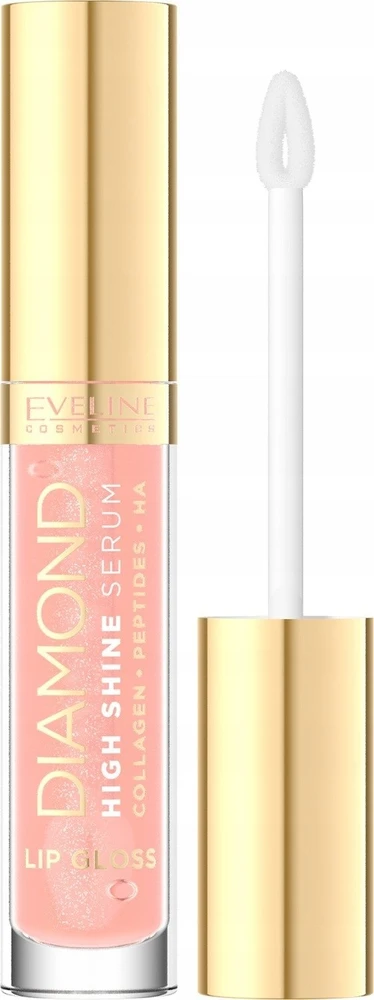 Romnd „Eveline Cosmetics Diamond High Shine Serum“ lūpų blizgis-serumas 17 Juicy Peach 5ml