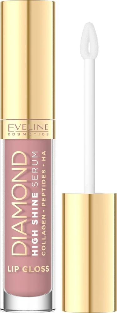 Romnd „Eveline Cosmetics Diamond High Shine Serum“ lūpų blizgis-serumas 21 Dusty Rose 5ml