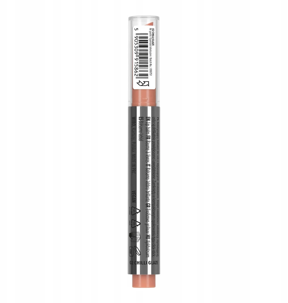 Rom&nd WIBO_Lipteaser Plump&amp,Shine balsam do ust su błyszczącymi drobinkami 02 Chilli Glaze 1,5g