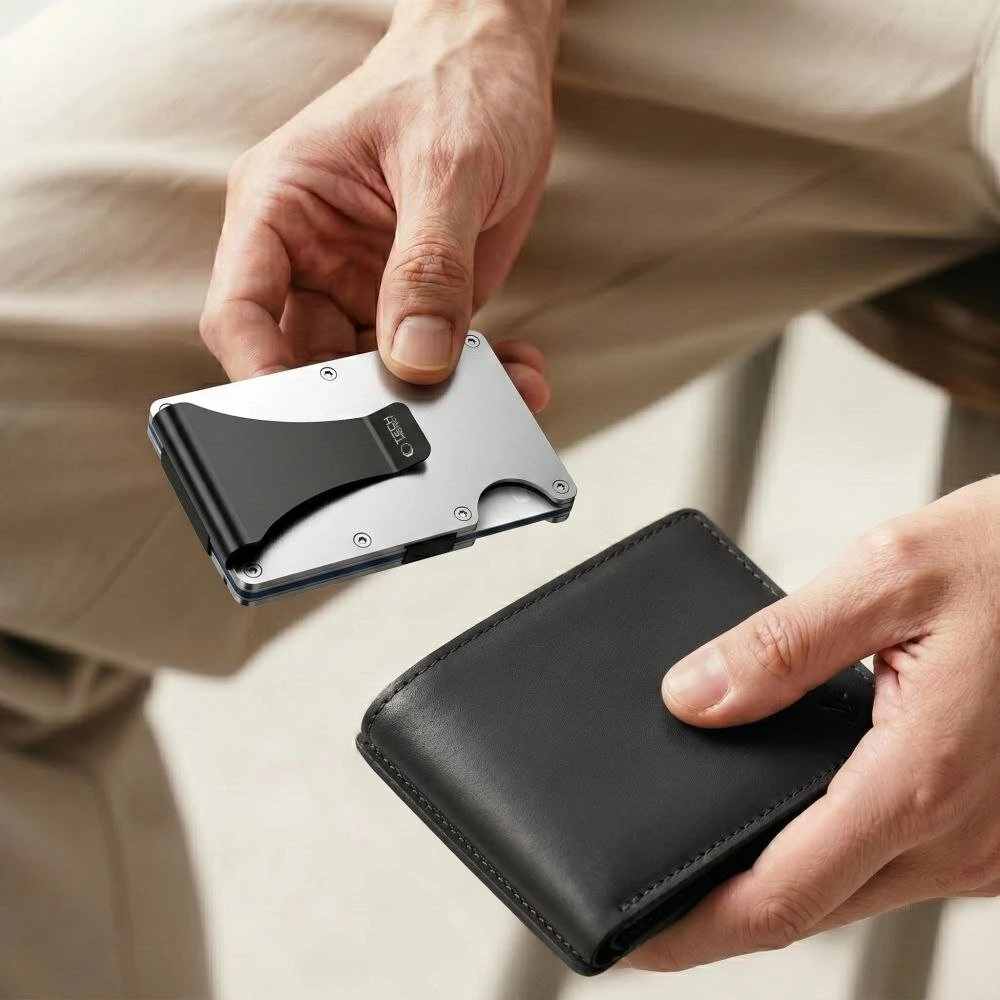„Tech-Protect Thorn“ RFID piniginė – „Sidabrinis“