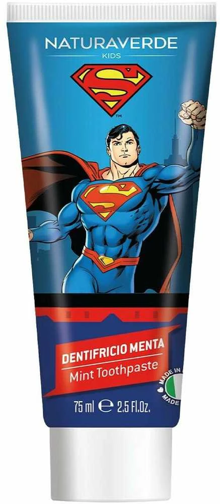 NATURAVERDE SUPERMAN vaikų dantų pasta, 75 ml