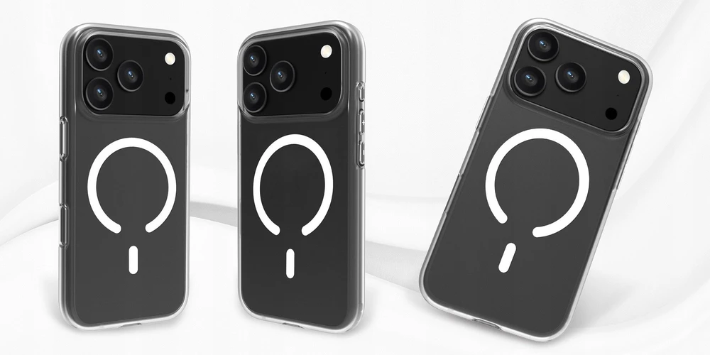 Telefono dėklas - Roobix Clarion MagSafe Case (iPhone 17 Pro, TPU/PC, kritimo apsauga, skaidrus)