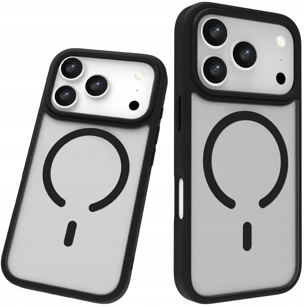 Dėklas - Roobix Dusky MagSafe Dėklas iPhone 17 Pro Max TPU, PC Matinė Juoda
