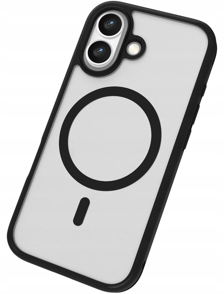Dėklas - Roobix Dusky MagSafe Dėklas iPhone 17 TPU, atsparus smūgiams, matinė juoda