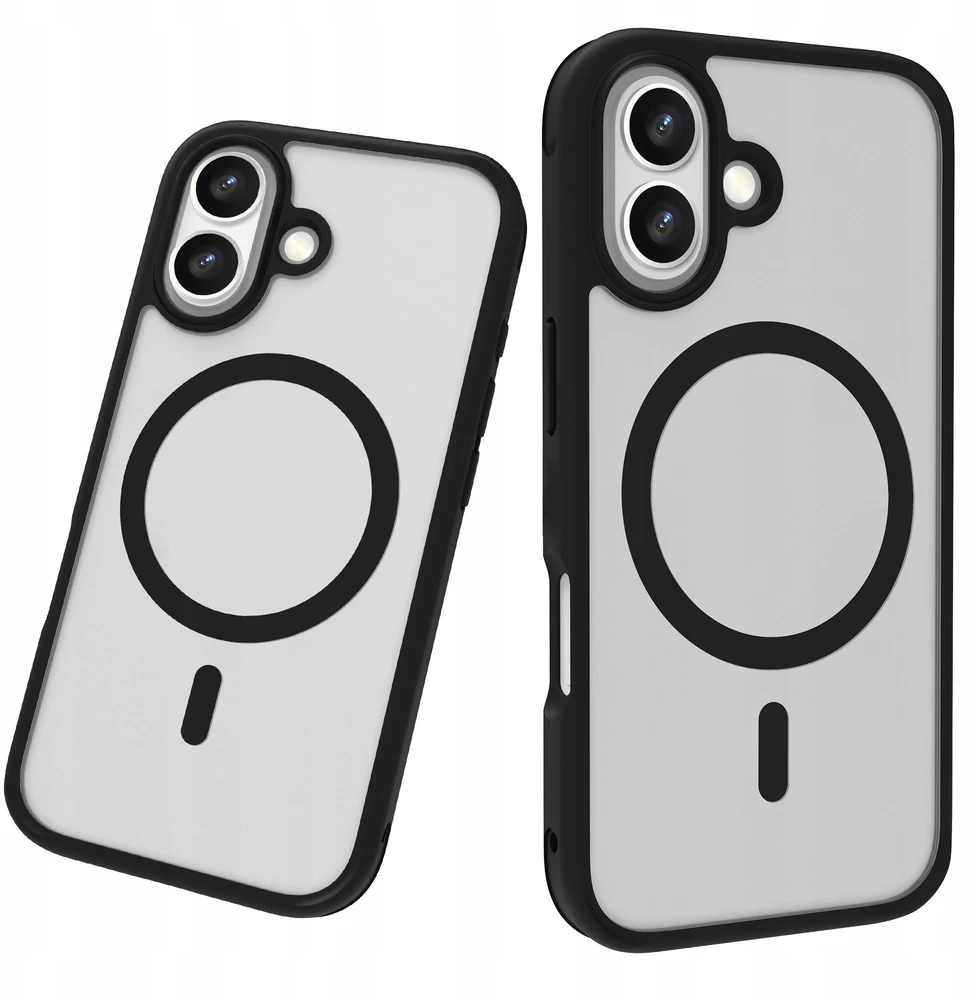 Dėklas - Roobix Dusky MagSafe Dėklas iPhone 17 TPU, atsparus smūgiams, matinė juoda