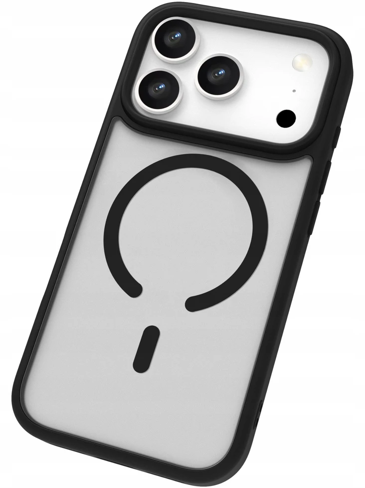 Dėklas - Roobix Dusky MagSafe Dėklas iPhone 17 Pro TPU, PC, Matinė Juoda