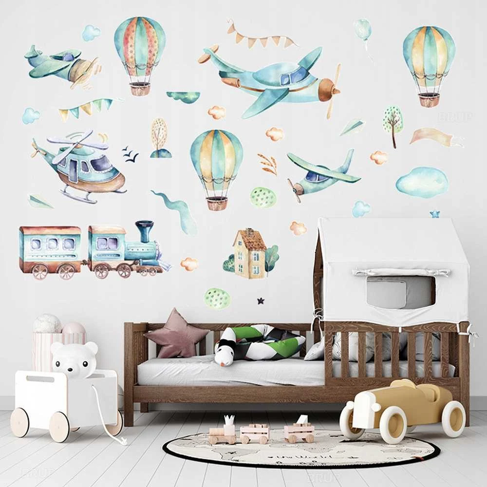 Room Decor KAMBARIO Dekoras SIPO-WS63024 SIENOS LIPDUKAI LĖKTUVŲ BALIONAI