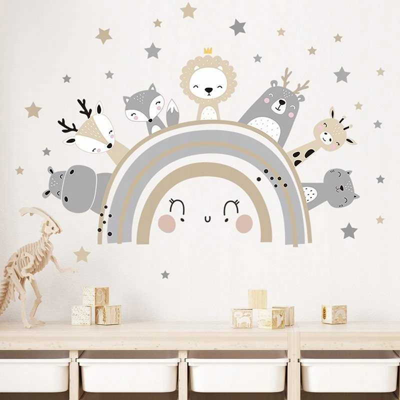 Room Decor SIPO lipdukas sienoms gyvūnai 70x49cm WS63030 WS63030