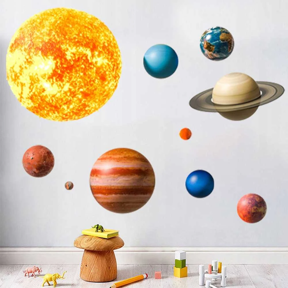 Room Decor SIPO lipdukas sienoms planetos 91x72cm WS63039