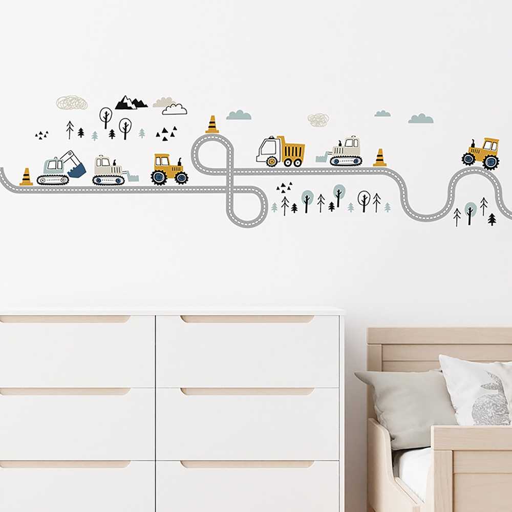 ROOM Decor SIPO-WS63042 NAKLEJKI NA ŚCIANE TRAKTORY ULICA