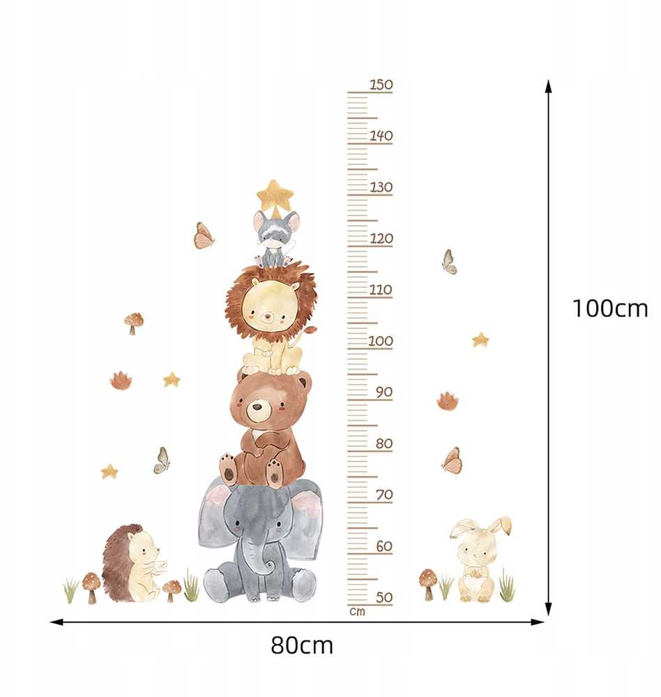 ROOM Decor SIPO-WS63043 NAKLEJKI NA ŚCIANĘ PIRAMIDA ZWIERZĘ