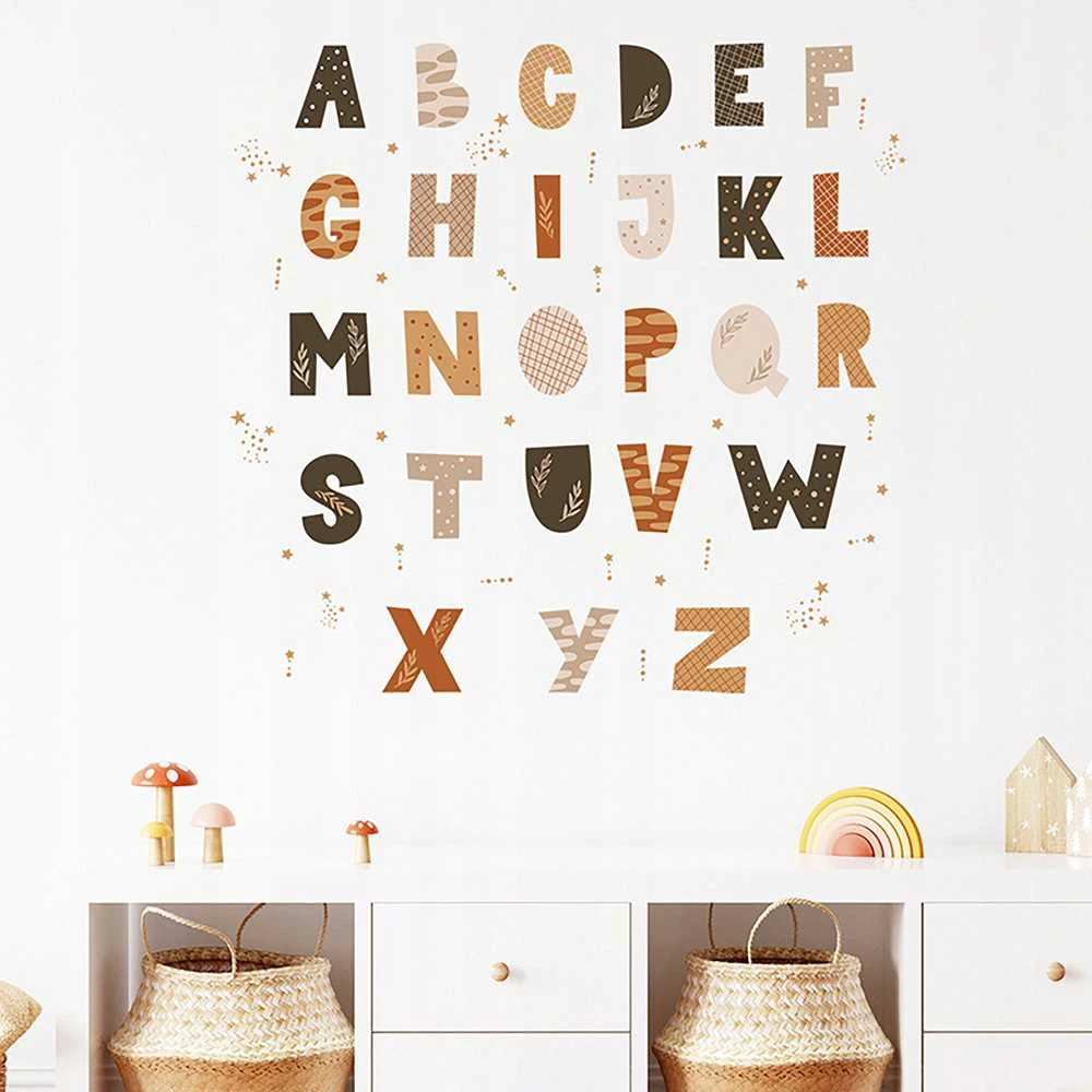 Room Decor KAMBARIO Dekoras SIPO-WS63045 SIENOS LIPDUKAI BOHO ABĖCĖLĖ