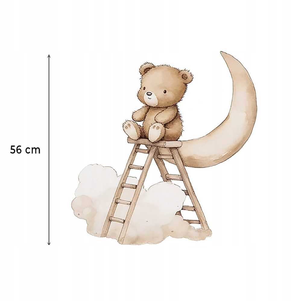 ROOM Decor SIPO-WS63047 NAKLEJKI NAŚCIANĘ MIŚ DARABINA