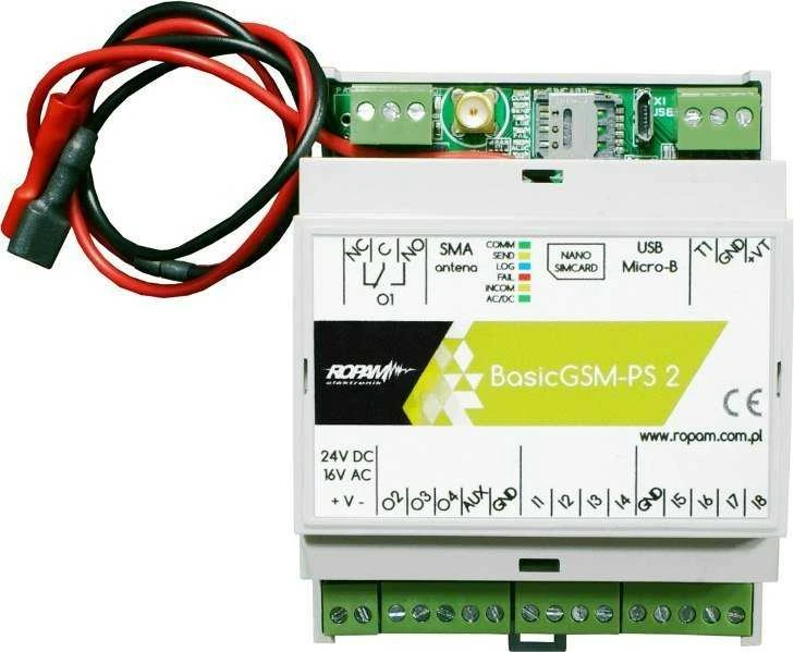 Ropam BasicGSM-PS-2 modulis su jungčių bloku