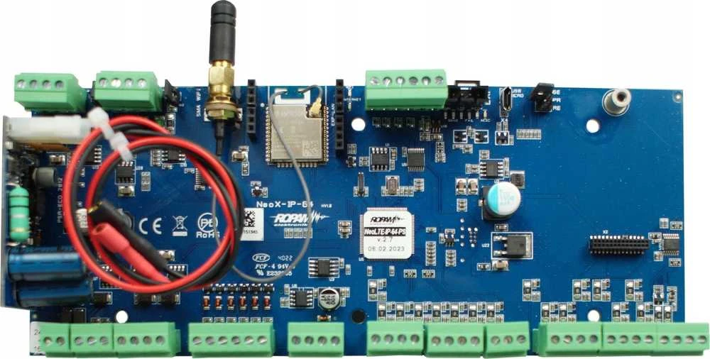 Ropam NEO-IP-64-PS valdymo plokštės detalus vaizdas