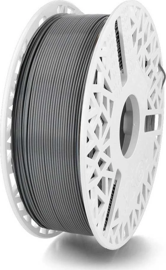 Pilkas PLA 1.75mm siūlas ant baltos ritės