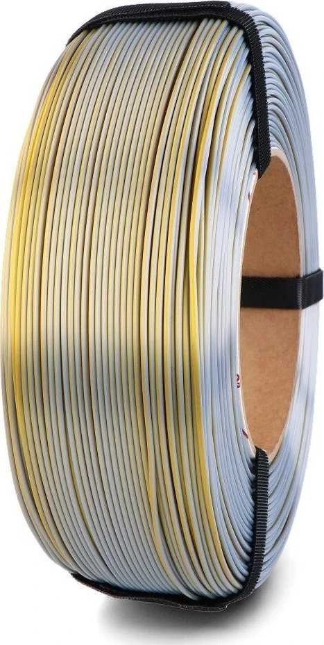 PLA 1.75mm refill ritė auksinė/sidabrinė