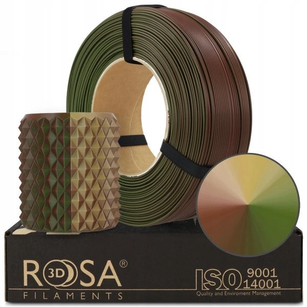PLA 1.75mm kamufliažinis siūlas refill pakuotė