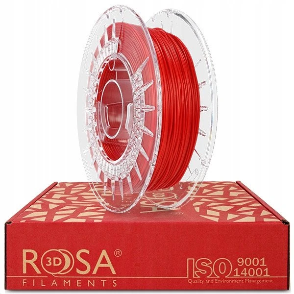 3D plastikas TPU 85A raudona 1.75mm 0.5kg Rosa3D