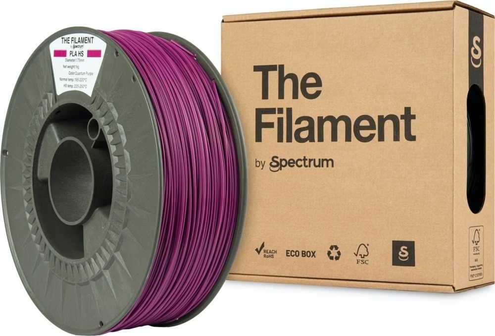 Spectrum ROSA3D The Filament 3D filamentas, PLA HS, 1,75mm, 1000g, TF-24040, quantum violetinė