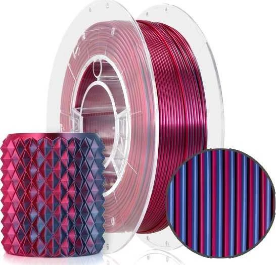 PLA Magic Silk Midnight City siūlas su pavyzdiniu atspaudu