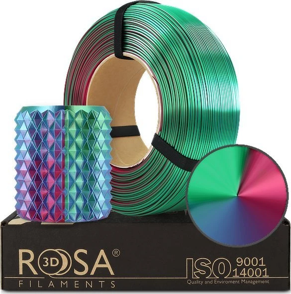 Rosa3D papildymo PLA Magic Silk gijos 1.75 mm 1kg – Aurora