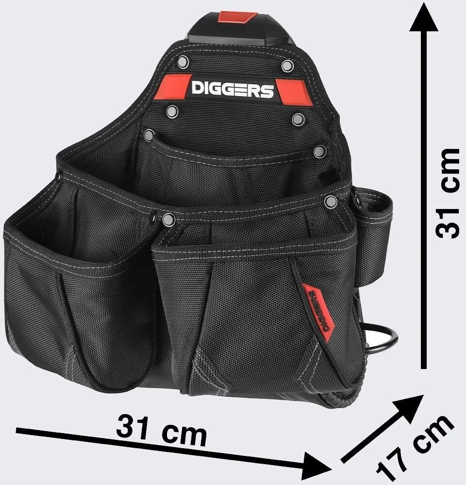Rosfix Kieszeń Ciesielska Diggers Quick Click BlackRed