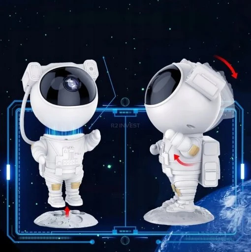 Rosfix LED dangaus žvaigždžių projektorius - astronauto naktinė lemputė
