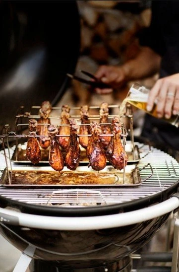 Rosle BBQ vištienos kojelės kepsninės laikiklis - Roesle