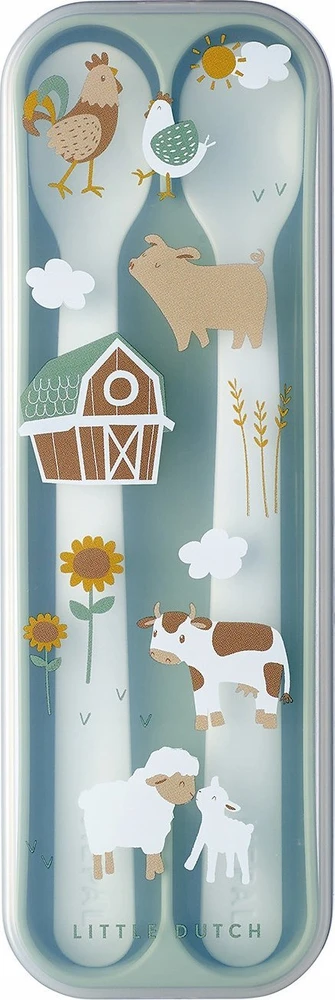 Rosti Mepal Mepal šaukšteliai kūdikiui ’Little Farm’ 2vnt