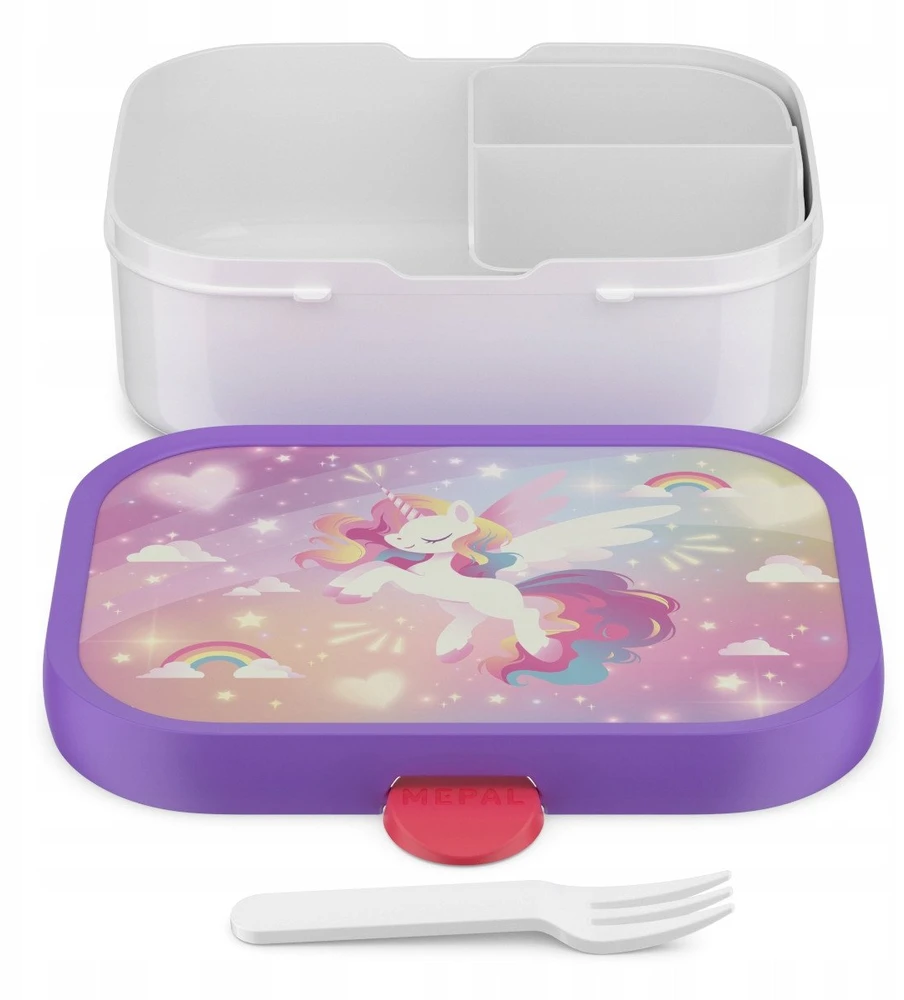 Rosti Mepal Mepal Vaikiška priešpiečių dėžutė 'Unicorn Glow'