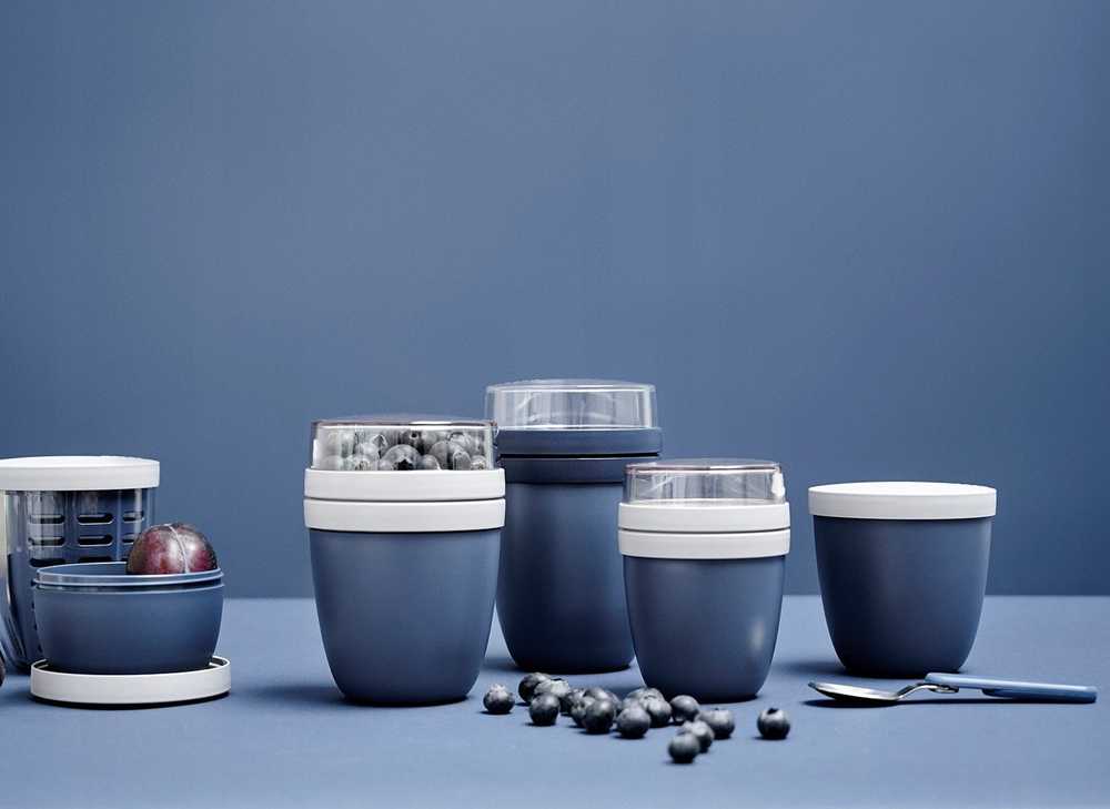 Rosti Mepal Mepal Lunchpot Ellipse mini nordic mėlynas, 300+120ml