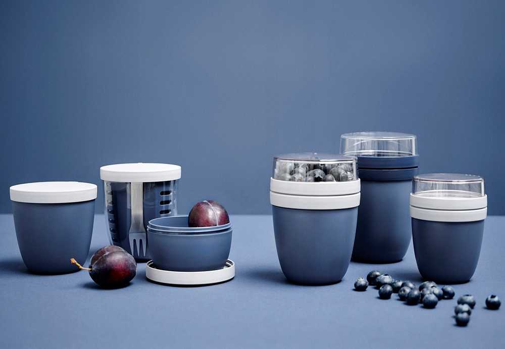 Rosti Mepal Mepal Lunchpot Ellipse mini nordic mėlynas, 300+120ml