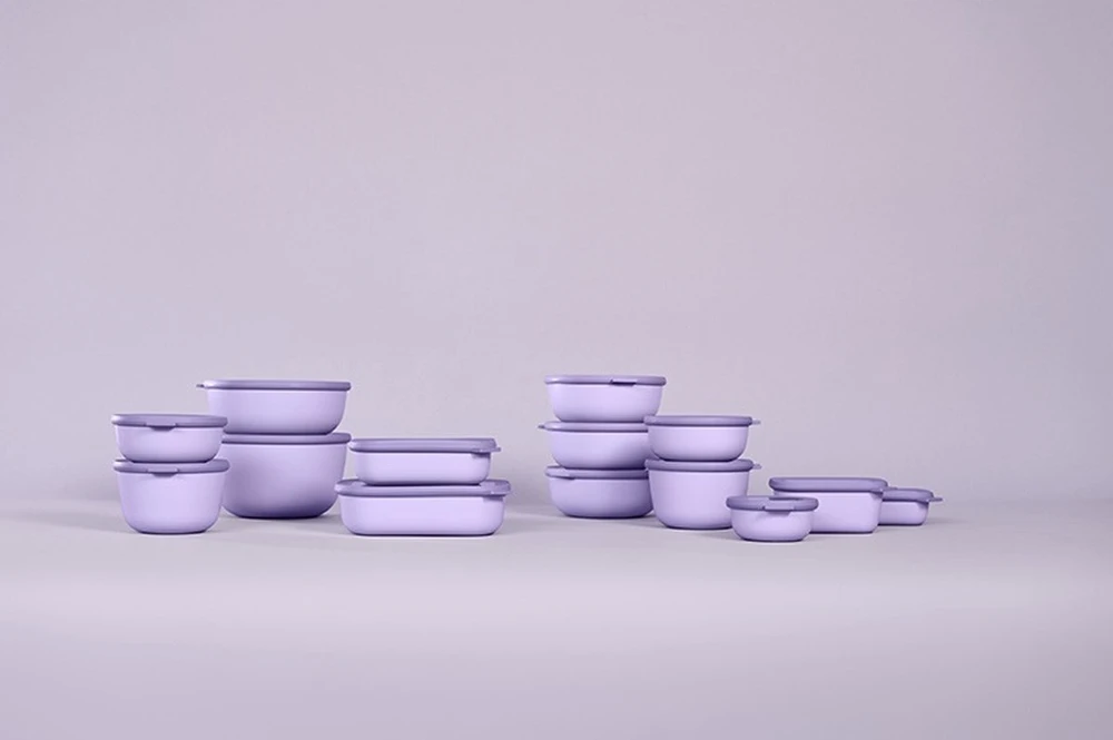 Rosti Mepal Mepal 4 dubenėliai Cirqula apvalūs 350 750 1250 2250 ml Nordic Lilac (106232074600)