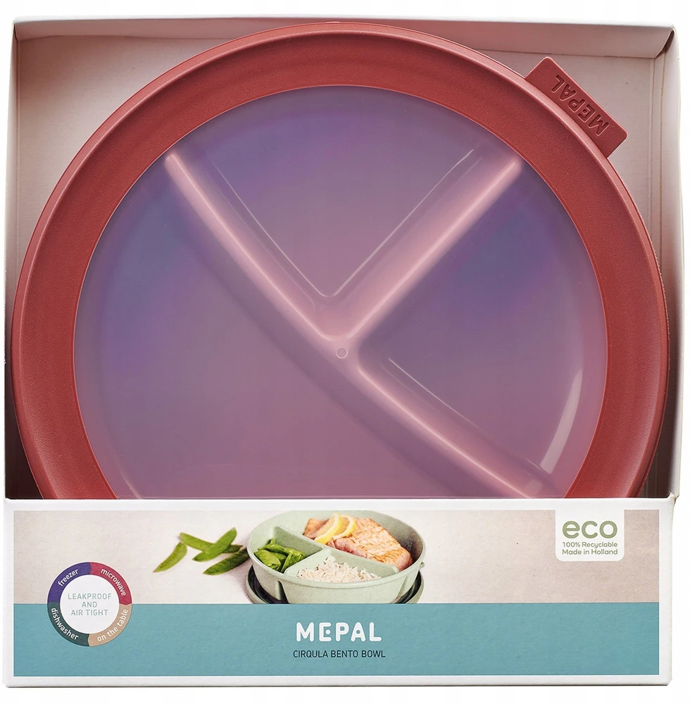Rosti Mepal Mepal Bento dubenėlis ryškiai violetinės spalvos, apskritimo formos (250+250+500ml)