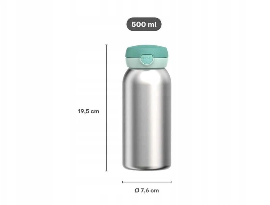 Rosti Mepal Little Dutch termo buteliukas su atlenkiamu dangteliu „Fairy Wonders“, 500 ml