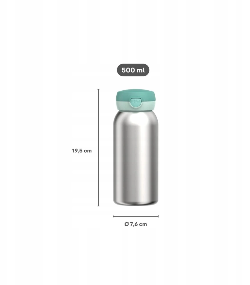 Rosti Mepal Mepal Campus Termosas su „Flip Cap“ dangteliu 500 ml Cool Mint 107488090300