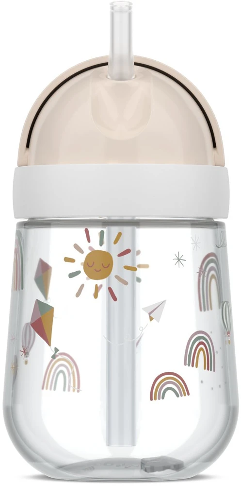 Rosti Mepal Mepal KUBEK DZIECIĘCY ZE SŁOMKĄ 300ML MIO SUNSHINE & RAINBOW 108014065245
