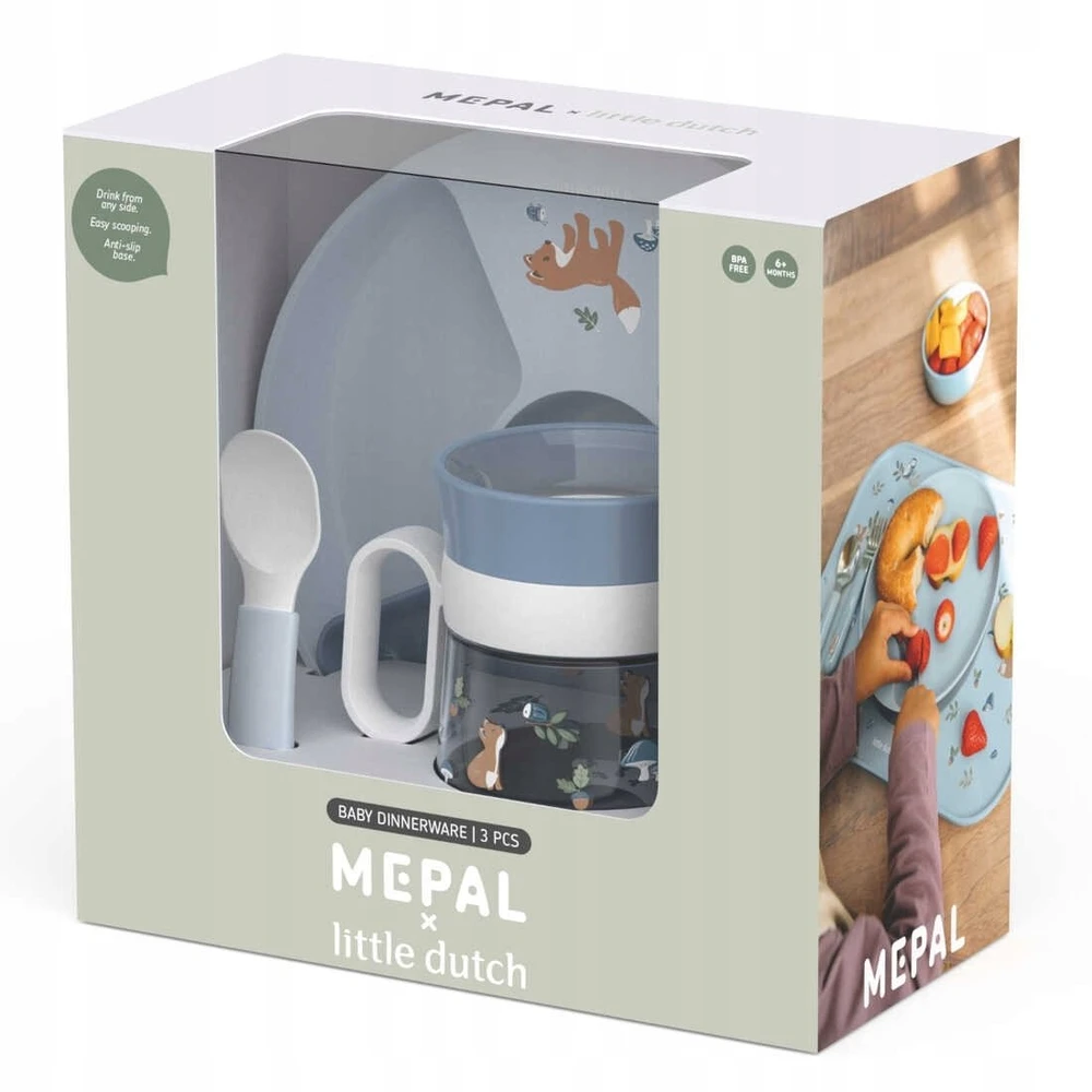 Rosti Mepal Mepal 3 dalių vaikiškas indų rinkinys ‘Forest Friends’