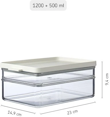 Rosti Mepal Mepal indas mėsos gaminiams ir sūriams 1200 ml + 500 ml (106417094700)